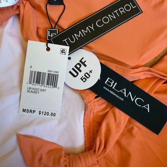 La Blanca Women's Island Goddess High Neck Keyhole One Piece Swimsuit NWT - Picture 7 of 8